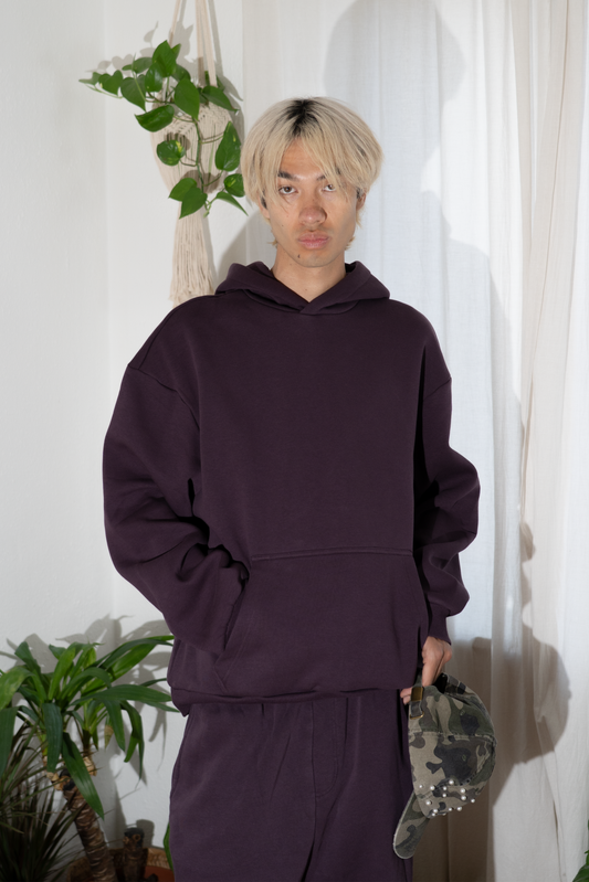 ESSENTIAL PLUM HOODIE